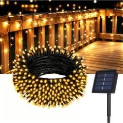 12M Solar String Lights Outdoor, 100 LED