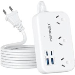 AUS to Japan Plug Adapter with 1m Extension Lead