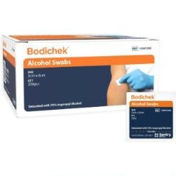 Bodichek Iso Propyl Alcohol 2-Ply Swabs, 200 Pack