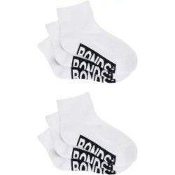 Bonds Kid's Logo Quarter Crew Socks (6 Pack)