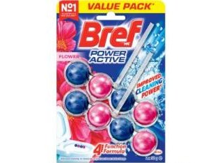 Bref Power Active Flower Blossom Rim Block Toilet Cleaner