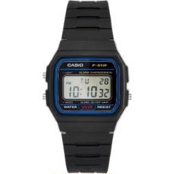 CASIO Unisex Adult's F91W-1 Digital Watch, Black