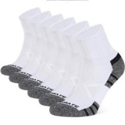 CLOSEMATE Mens Performance Cushion Athletic Quarter Socks