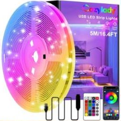 Cozylady USB LED Light Strip, 16.4ft RGB