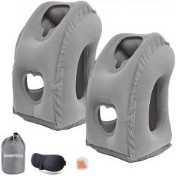 DAWNTREES 2 Pack Inflatable Travel Neck Pillow