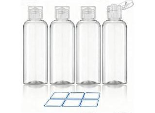 DTDNZKN Travel Bottles for Toiletries, 4 Pack 100ml