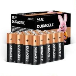 Duracell Coppertop Alkaline AA Batteries, 20 Pack