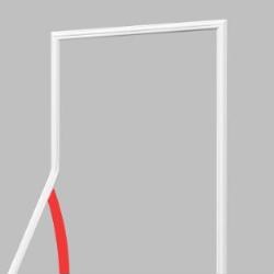 Flexible Peel-and-Stick Wall Molding Trim, Chair Rail, 2.7cm x 3m