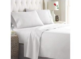 ForZzz 4 Piece King Bed Sheet Set 2000TC