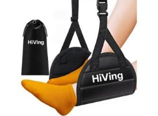 HiVing Portable Airplane Foot Rest, Carry-On Flight Footrest