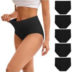 INNERSY Women's High Waisted Cotton Underwear