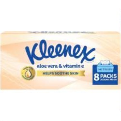 Kleenex Aloe Vera & Vitamin E 3-Ply Facial Tissues