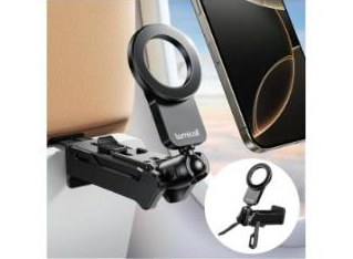 Lamicall Magnetic Airplane Phone Holder, Hands-Free Flight Mount