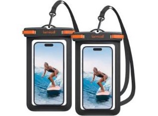 Lamicall IPX8 Waterproof Phone Pouch, 2-Pack