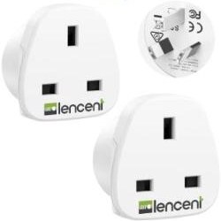 LENCENT 2 Pack UK to Australia Plug Adapter, Grounded