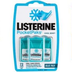 Listerine Pocketpaks Oral Care Strips, Cool Mint
