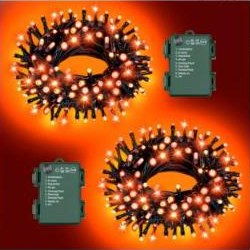Orange Halloween String Lights Outdoor