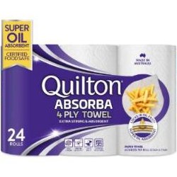 Quilton 4-Ply Absorba Paper Towel, 24 Pack