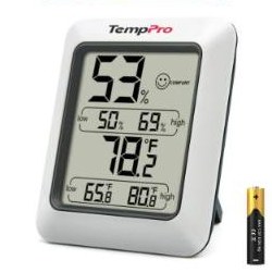 TempPro TP50 Digital Hygrometer Indoor Thermometer