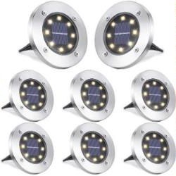 Toodour Solar Ground Lights Outdoor, 8 Pack