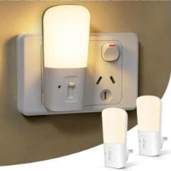 Wanyore 2 Pack LED Plug In Night Lights