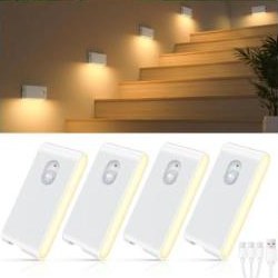 WILLED Motion Sensor Night Light, USB Rechargeable